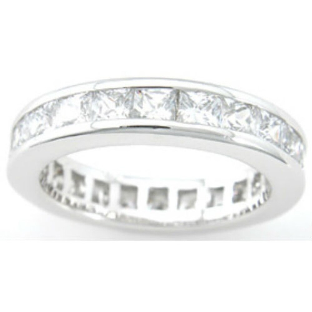 Promise Ring 1.5 Ct Size 7 Engagement Band Sterling Silver Cubic Zirconia